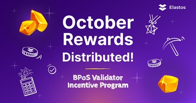 Elastos to Distribute Rewards on December 1st