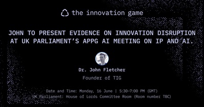 The Innovation Game to Speak at UK Parliament on June 16