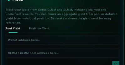 Cetus Protocol to Update Yield Tracking