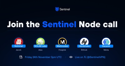 Sentinel to Host Community Call on November 24th