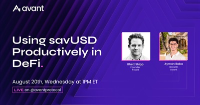 Avant USD to Hold AMA on X on August 20th