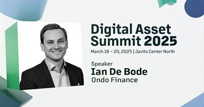 Ondo Finance to Participate in Digital Asset Summit 2025 in New York on March 18th