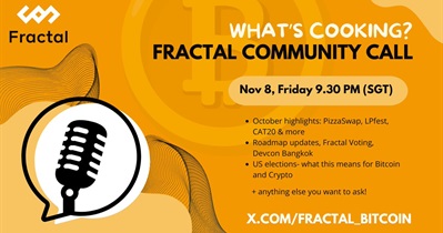 Fractal Bitcoin to Host Community Call on November 8th