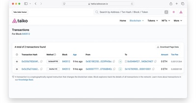 Taiko to Undergo Ontake Hard Fork on November 15th