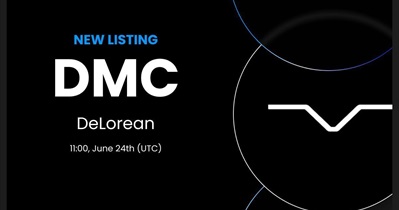 DELOREAN to Be Listed on Gate.io on June 24th